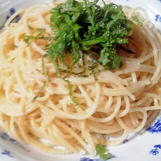 たらことシソのパスタ